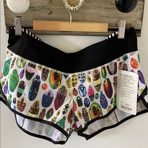 Lululemon speed run sea wheeze shorts